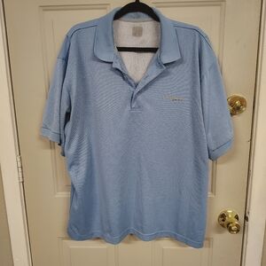 Colunbia PFG Light Blue Polo Shirt for Men XL
